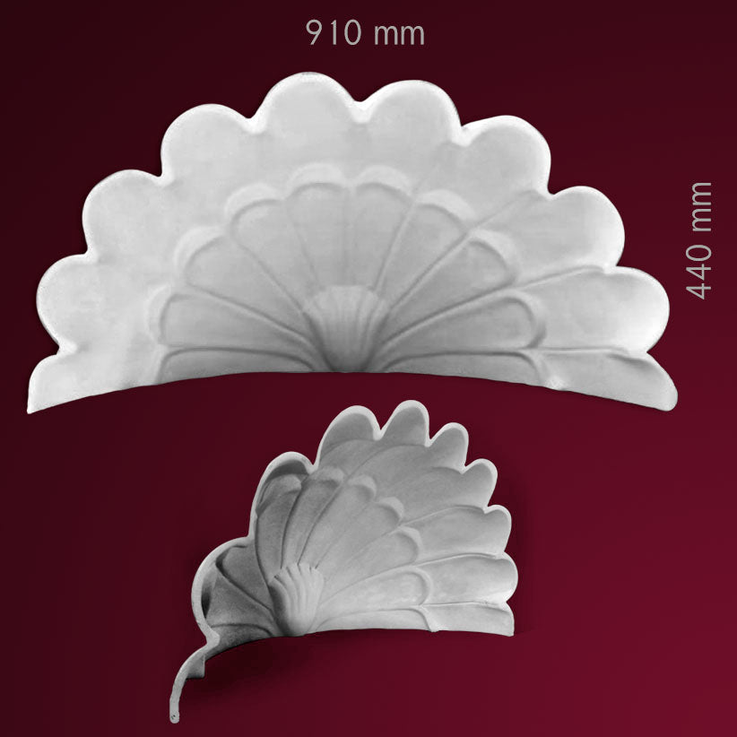 Gips Verzierung Dekoelement Trentasei