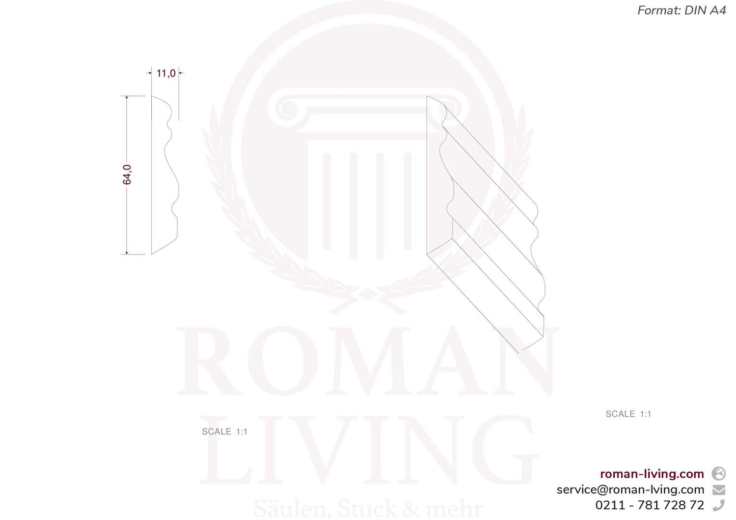 Wandleiste "Cerignola" 1 m
