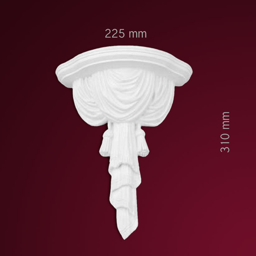 Wand Konsolenelement Teramo aus Gips