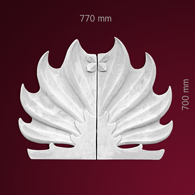 Gips Verzierung Dekoelement Trenta