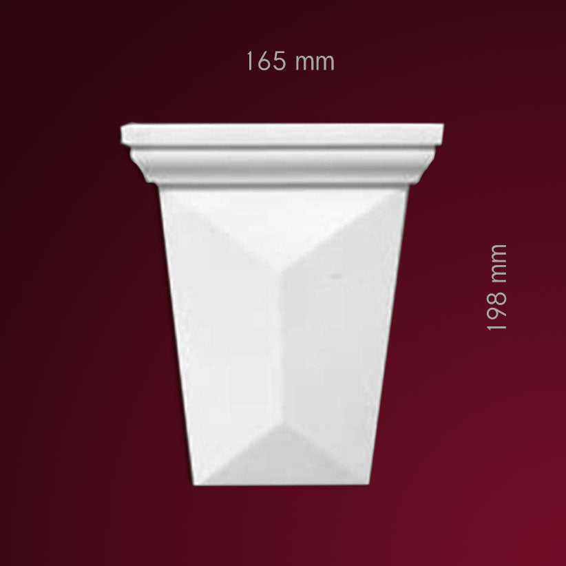 Wand Konsolenelement Caltanissetta aus Gips