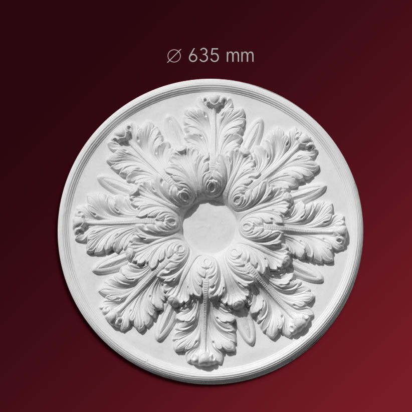 Gips Rosette Jugendstil Caso aus Stuck