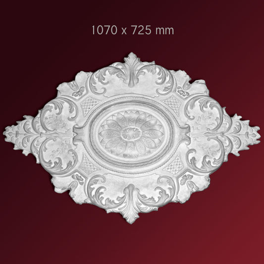 Gips Rosette Senso aus Stuck