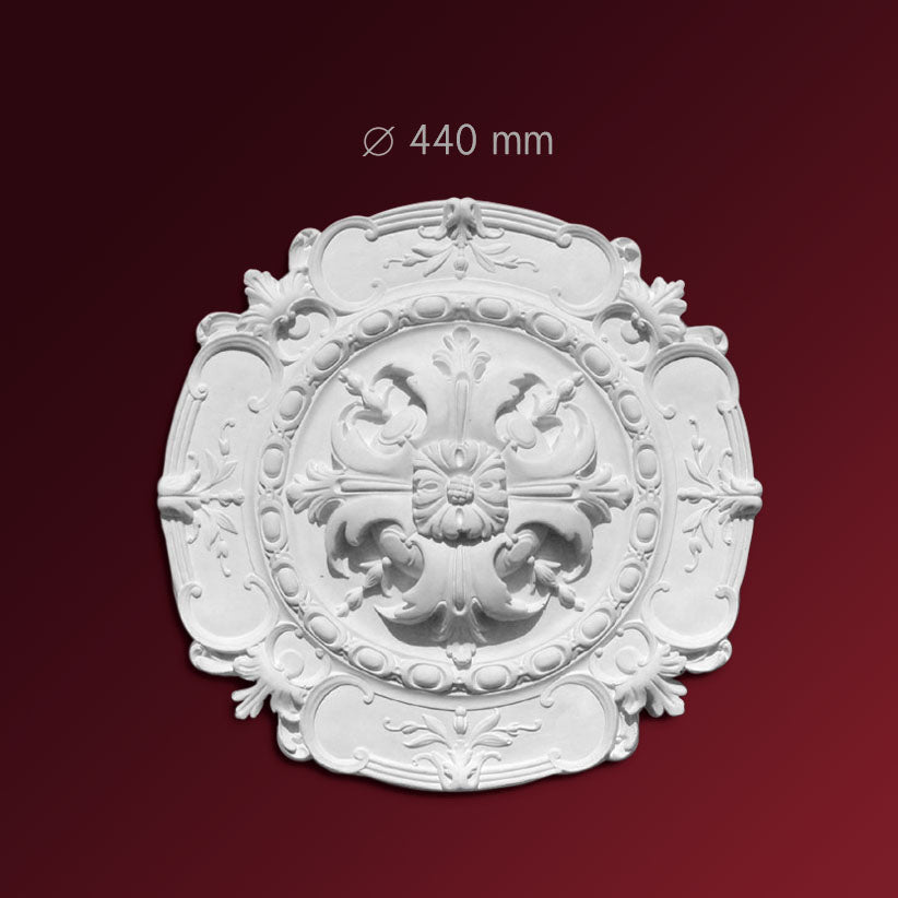 Gips Rosette Amico aus Stuck