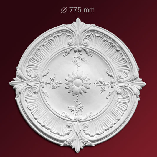 Gips Rosette Gente aus Stuck