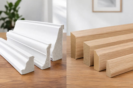 Gipsprofile versus MDF-Leisten im Vergleich