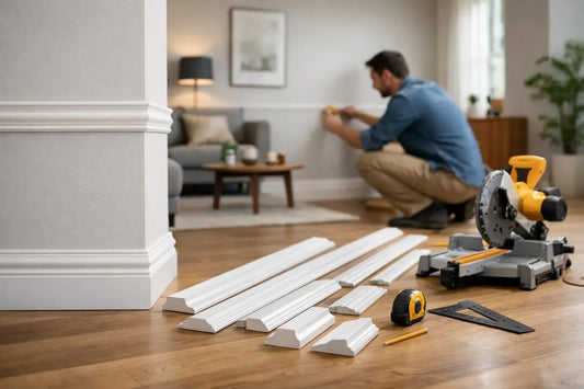 Wandleisten richtig anordnen im Wohnzimmer