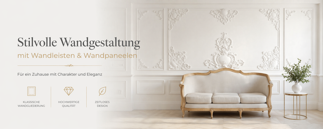 Wandstuck aus Gips – Möglichkeiten für die Wandgestaltung