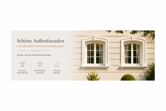 Fensterumrandungen aus Gips für außen – Ideen und Einsatz