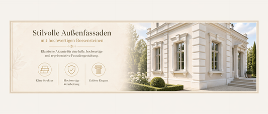 Bossensteine an der Fassade – Wirkung, Einsatz und Beispiele