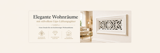 Lüftungsgitter aus Gips – schön und funktional