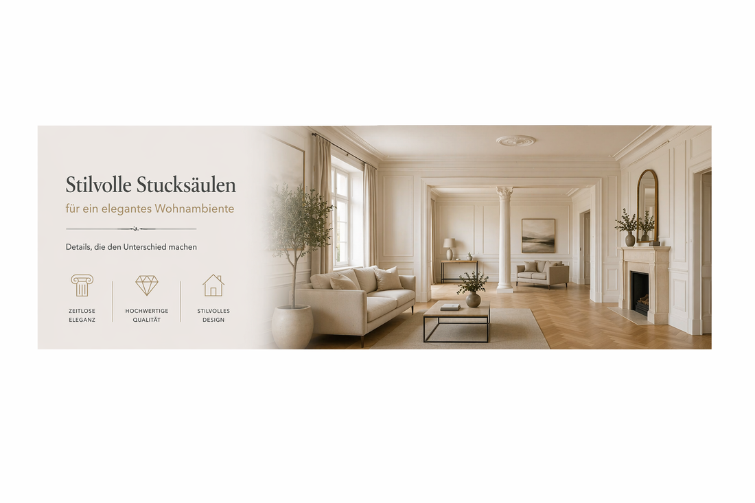 Stucksäulen im Innenraum einsetzen – Ideen und Wirkung