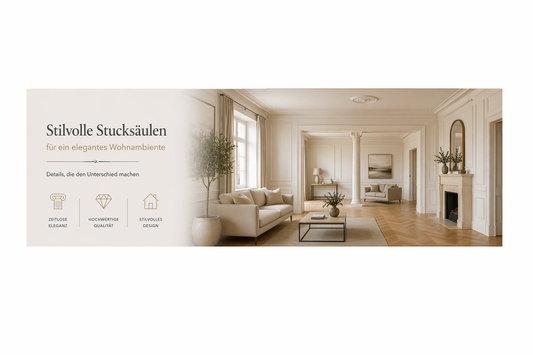 Stucksäulen im Innenraum einsetzen – Ideen und Wirkung
