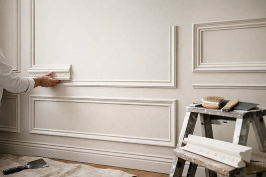 Wandfelder mit Gipsleisten gestalten