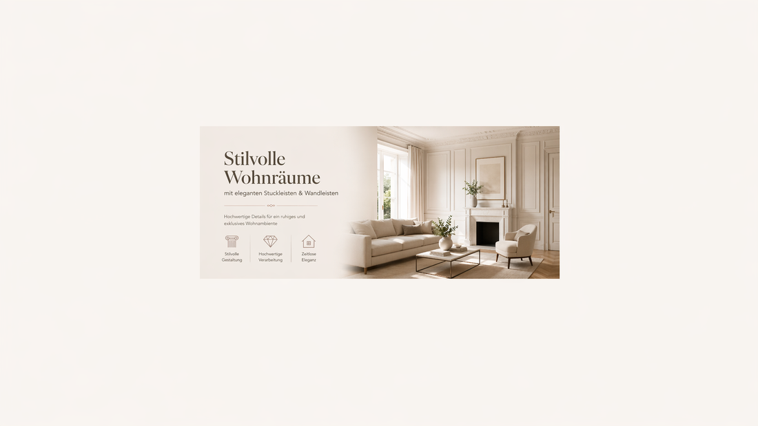 Wohnzimmer mit Gipsstuck gestalten – Ideen und Inspiration