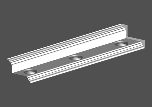 LED Stuckleiste Berlin – Gips, handgefertigt | 1,30 m