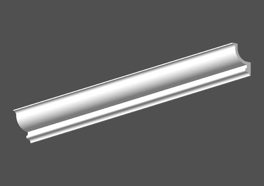 Gips Stuckgesims mit LED-Kanal "Erfurt" 1 m