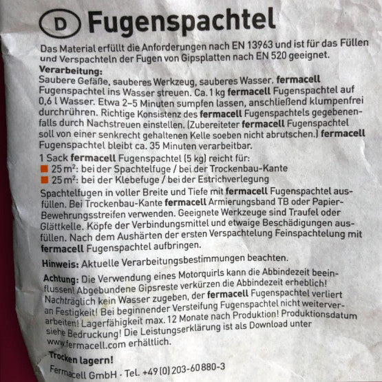 Kleber für Gipsstuck 5kg FERMACELL