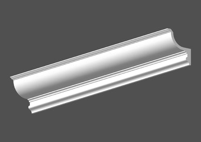 Gips Stuckgesims mit LED-Kanal "Leipzig" 1 m