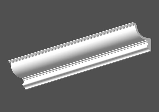 Gips Stuckgesims mit LED-Kanal "Leipzig" 1 m