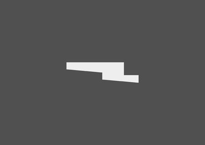 Gips Stuckgesims mit LED-Kanal "Luebeck"