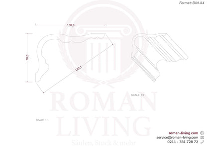 Stuckleiste Roma 1 m