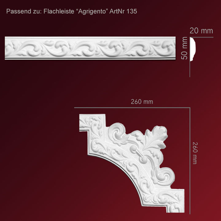 Stuckdecken Elemente Stuckornamente aus echtem Gips kaufen – kein Styropor, handgefertigt ...