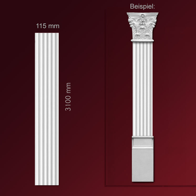 Pilaster-Mittelstück "Due"