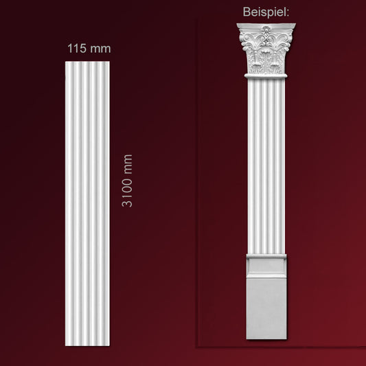 Pilaster-Mittelstück "Due"