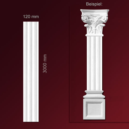 Pilaster-Mittelstück "Tre"