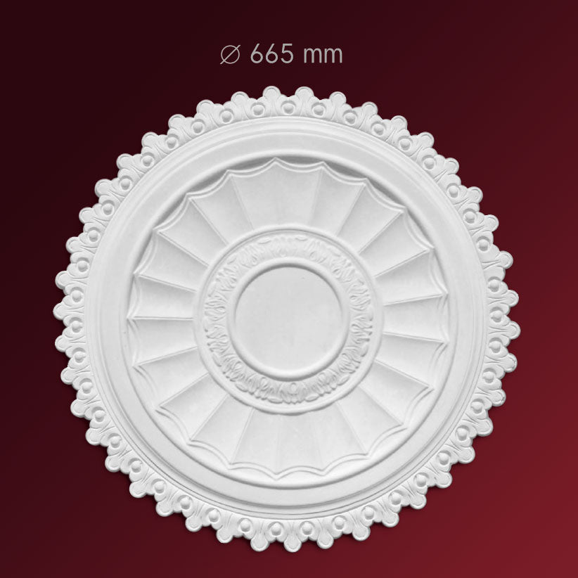 Gips Rosette Jugendstil Cosa aus Stuck